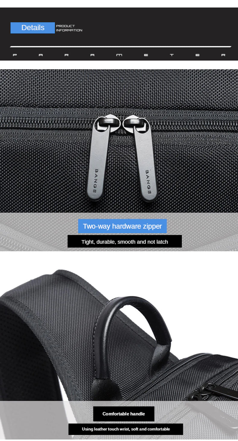 Multifuctional Shoulder Bag w/USB Technology