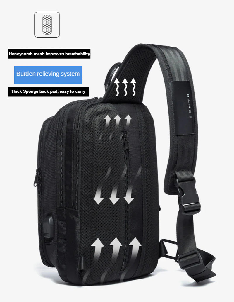 Multifuctional Shoulder Bag w/USB Technology