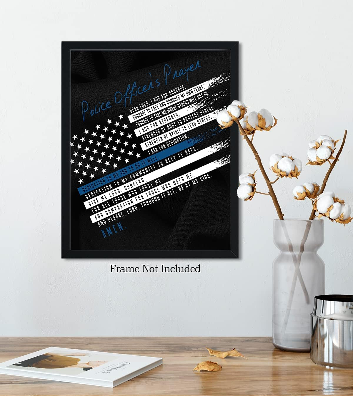 WALL ART Police Prayer Print - Law Enforcement Prints