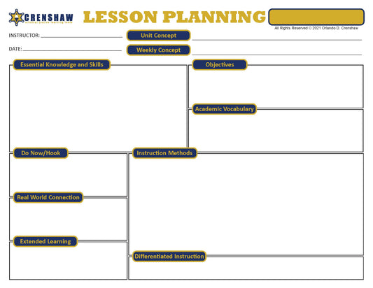 Criminal Justice Lesson Plan Template