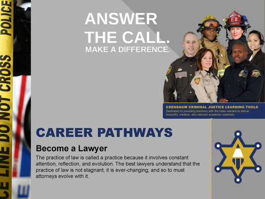 BECOME A LAWYER - Criminal Justice PowerPoint Lesson