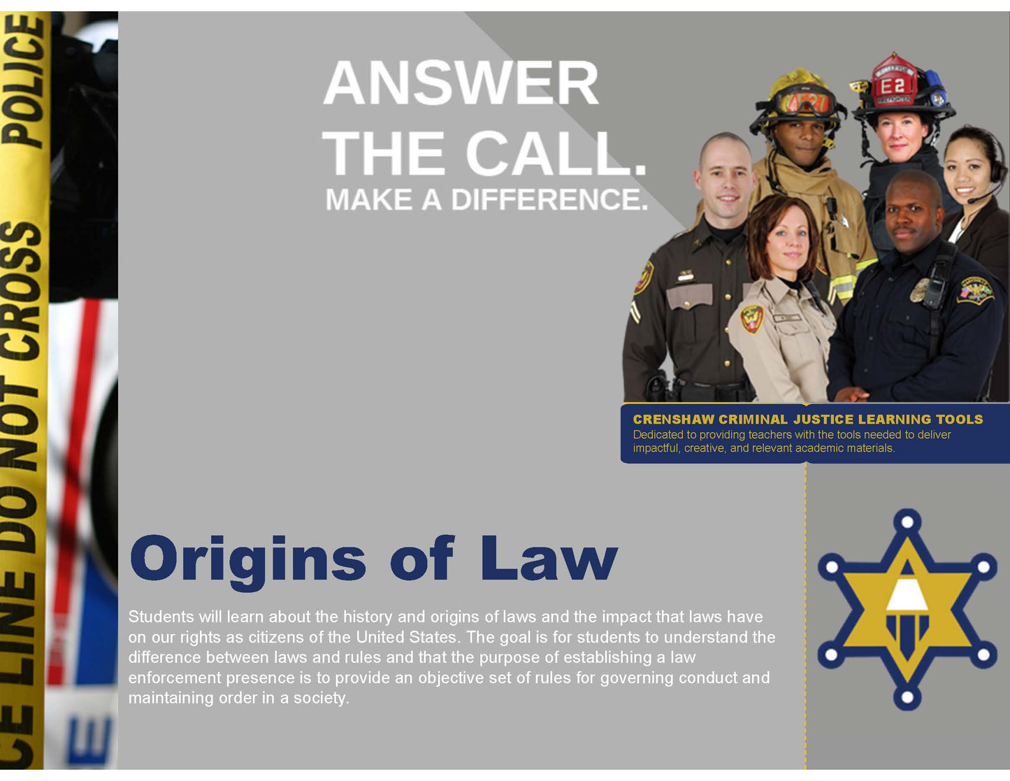 Brief History of American Law Enforcement - Criminal Justice PowerPoint Lesson