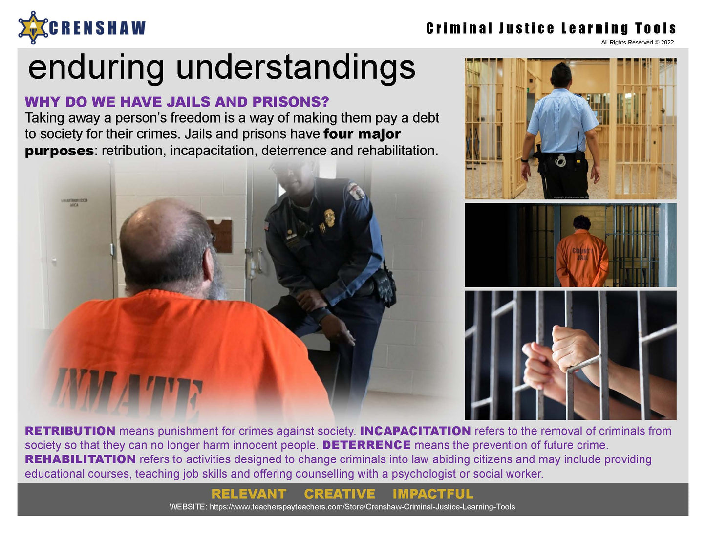 BRIEF HISTORY OF JAILS AND PRISONS IN AMERICA - Criminal Justice PowerPoint