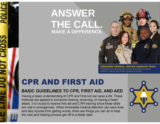 CPR, FIRST AID, AND AED BASICS - Criminal Justice PowerPoint