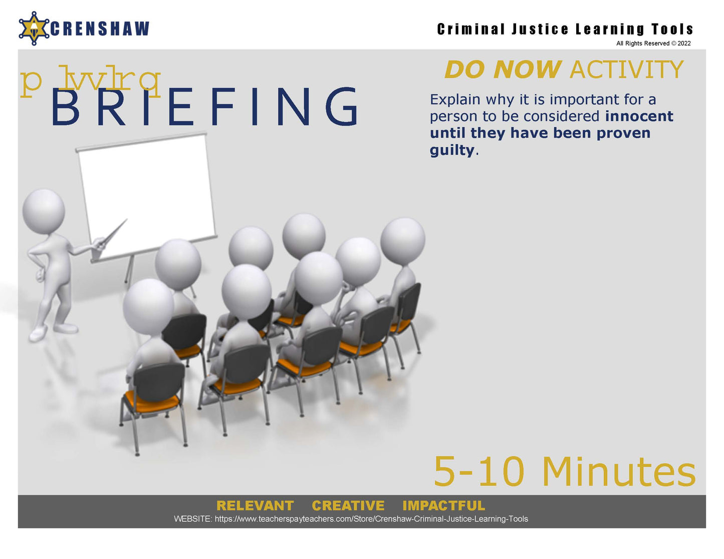 BASIC STAGES OF A CRIMINAL CASE - Criminal Justice PowerPoint Lesson