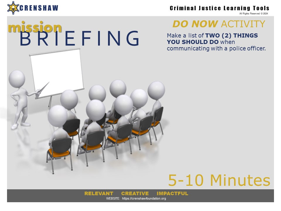 Verbal Communication - Criminal Justice PowerPoint Lesson