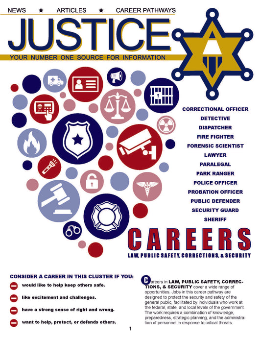 CAREERS IN PUBLIC SAFETY - Criminal Justice Periodical with Accommodations