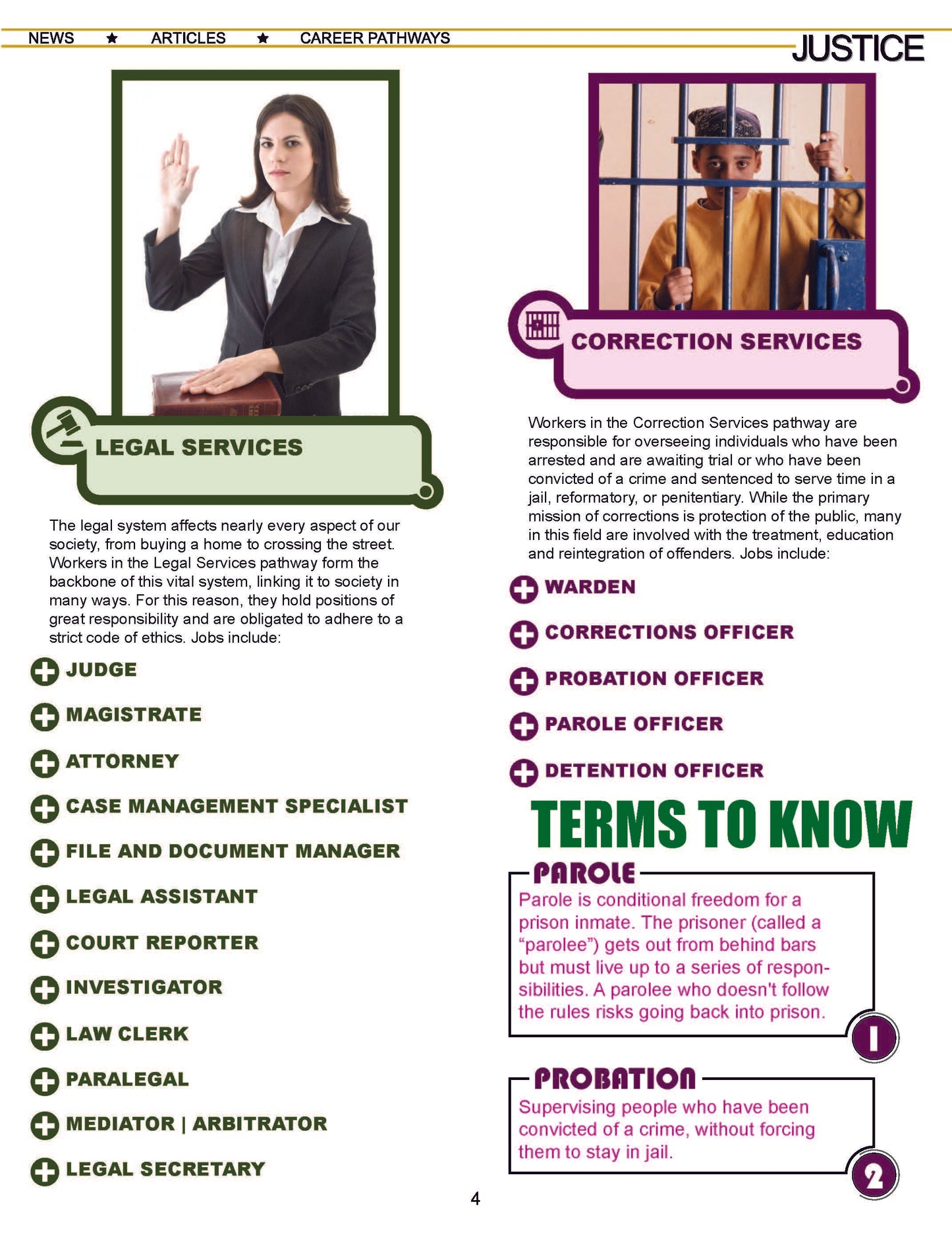 CAREERS IN PUBLIC SAFETY - Criminal Justice Periodical with Accommodations