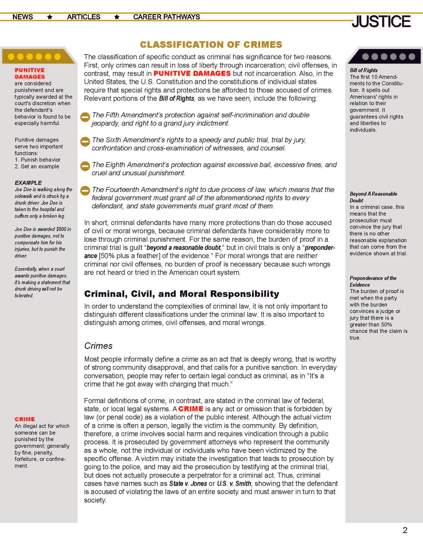 GUIDE TO THE CLASSIFICATION OF CRIME with Supplemental Worksheets