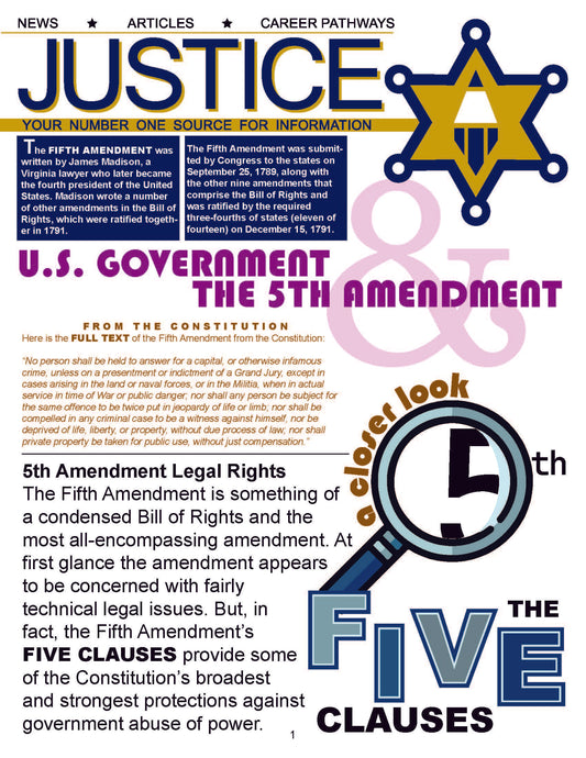 FIFTH AMENDMENT - Criminal Justice Periodical and Worksheet