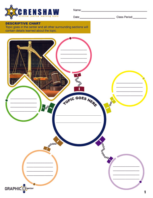 CRIMINAL JUSTICE DESCRIPTIVE CHART - Graphic Organizer