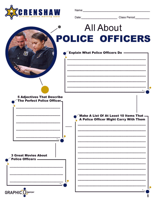 ALL ABOUT POLICE OFFICERS - Graphic Organizer