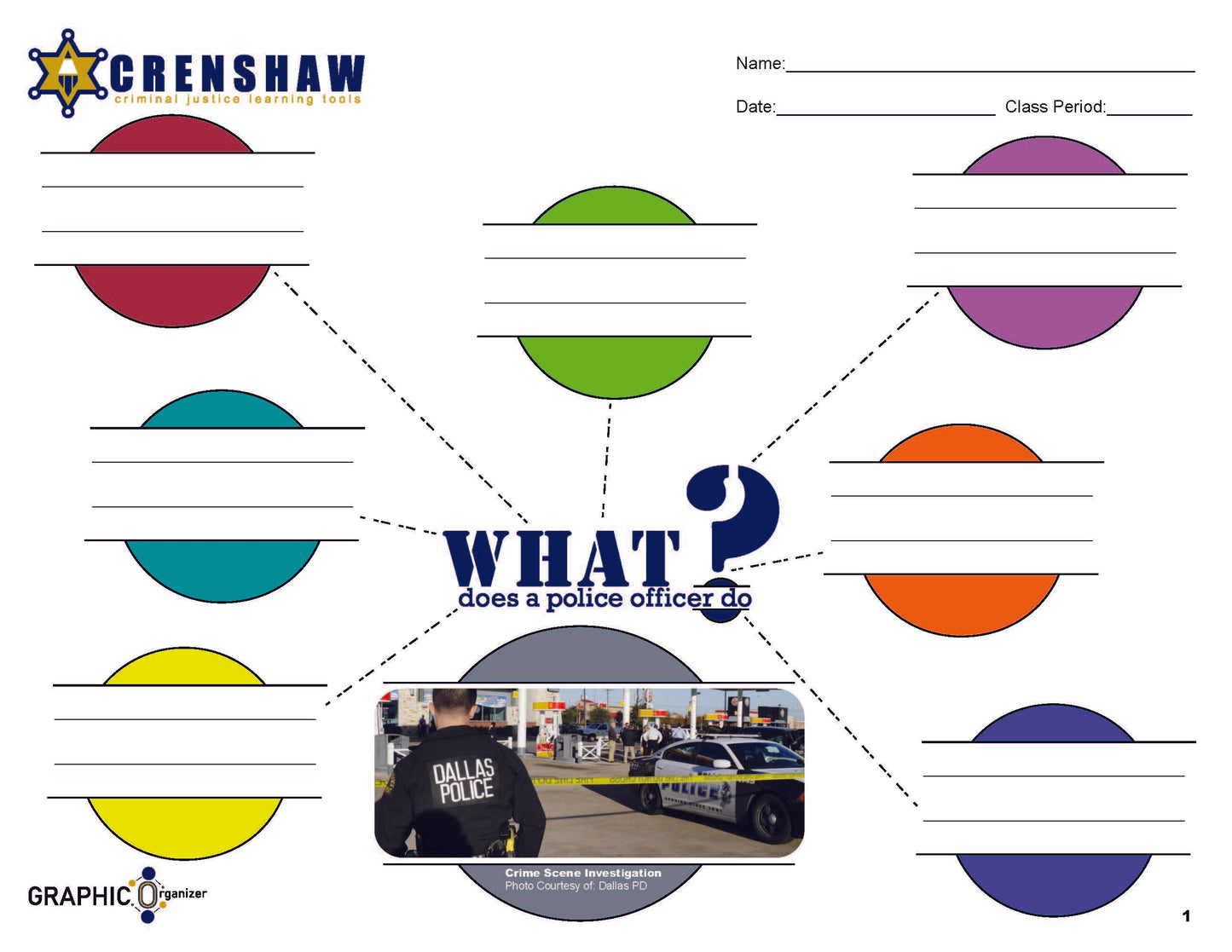 POLICE WORK - Graphic Organizer