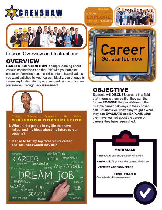 CAREER EXPLORATION Plan My Career Lesson Bundle