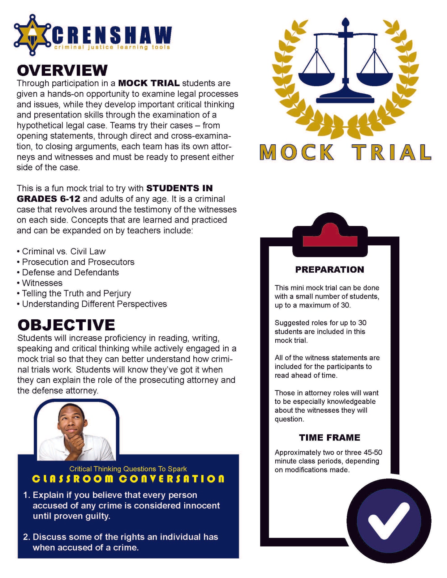 MOCK TRIAL Lesson Bundle