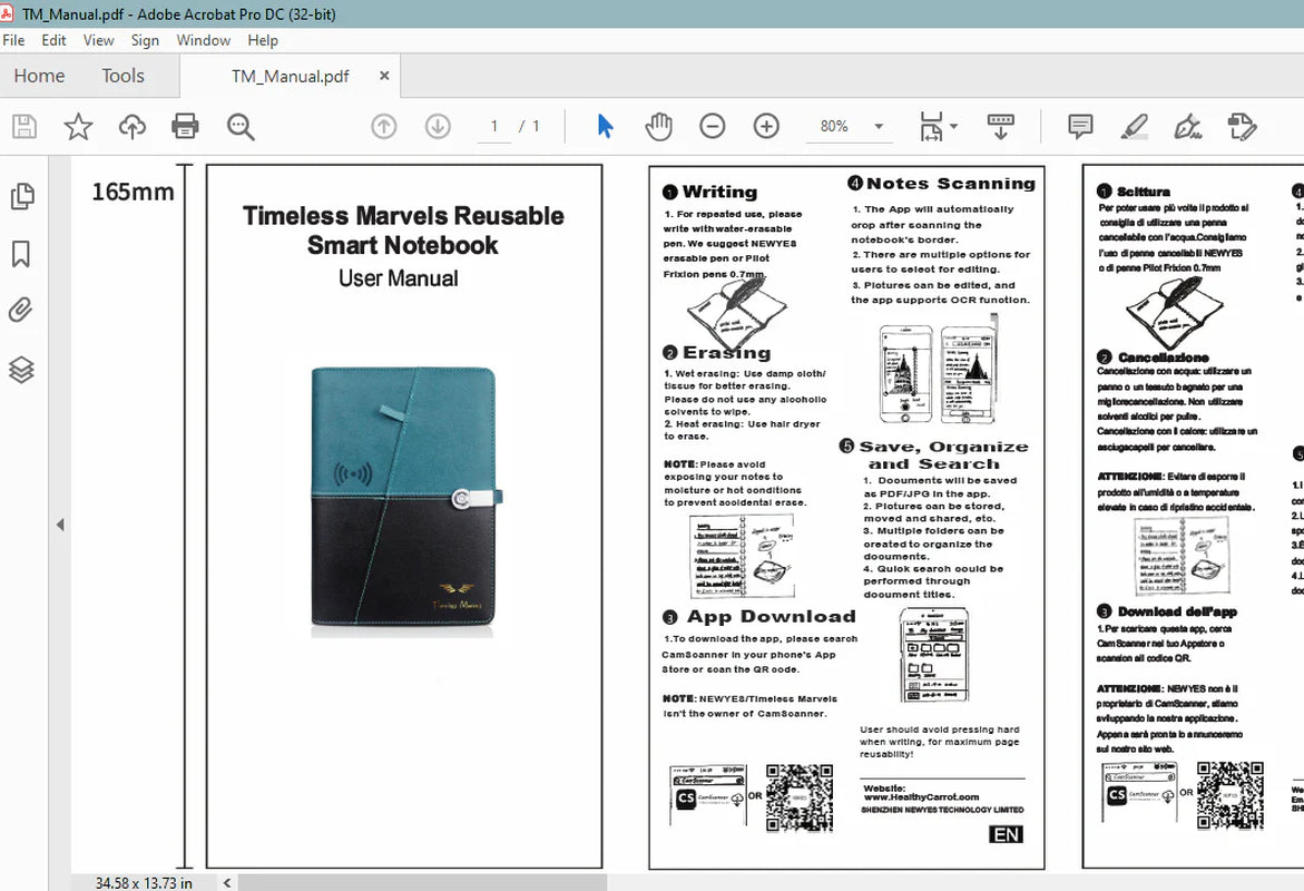 Power Notebook with Rechargeable Power Bank