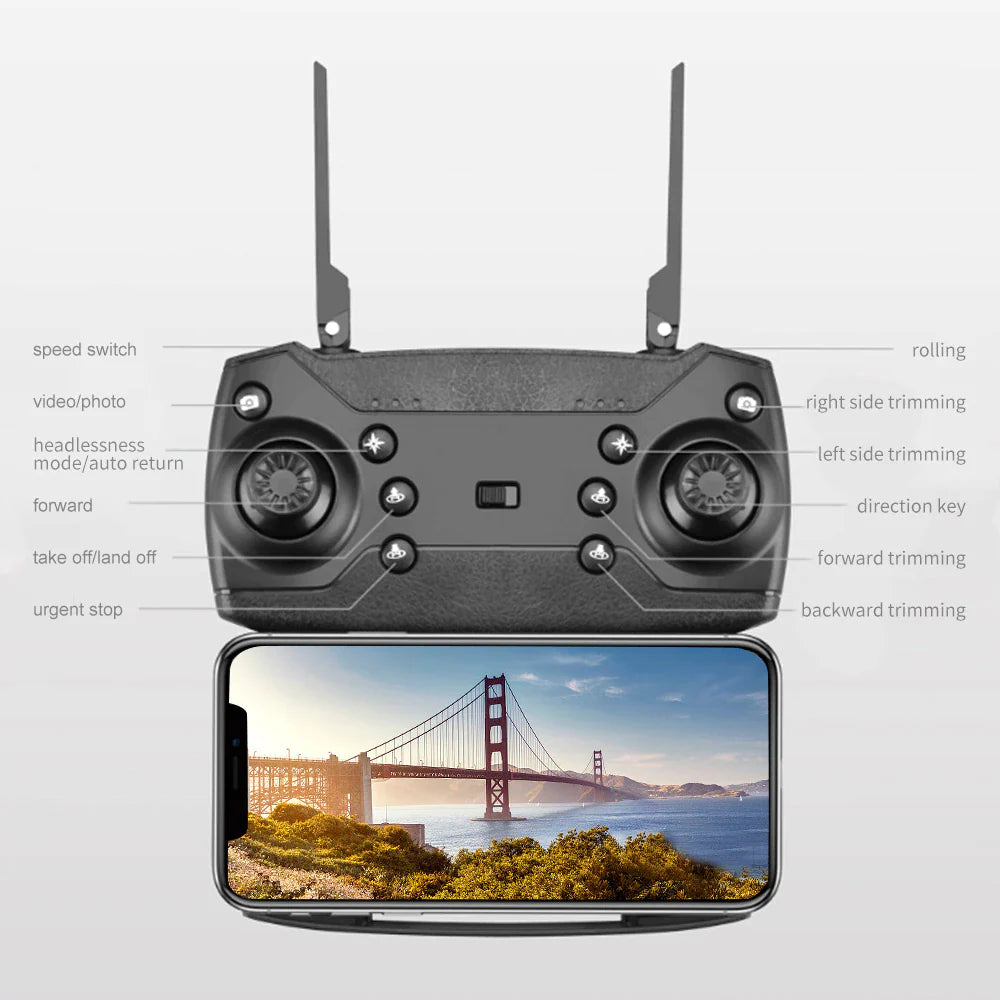 Drone with 4K HD Dual Camera Wifi