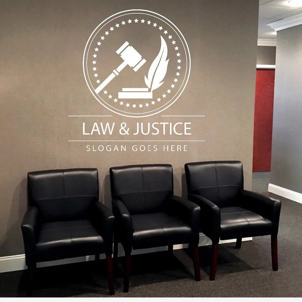 WALL ART Lawyer Wall Decal Custom w/School or Company Name